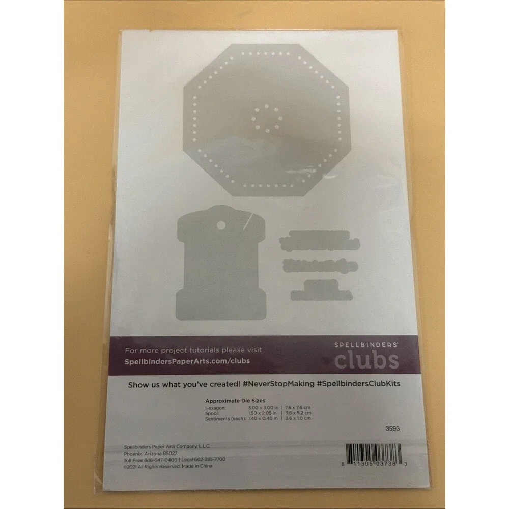 Spellbinders Die of the Month Club May 2022 - Stitched Color Wheel NEW